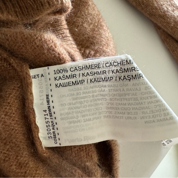 Mango cashmere turtleneck sweater in brown size US M - Picture 10 of 10